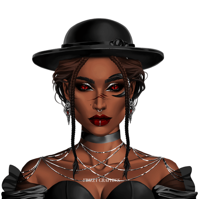 Frizzy Character character design with transparent background